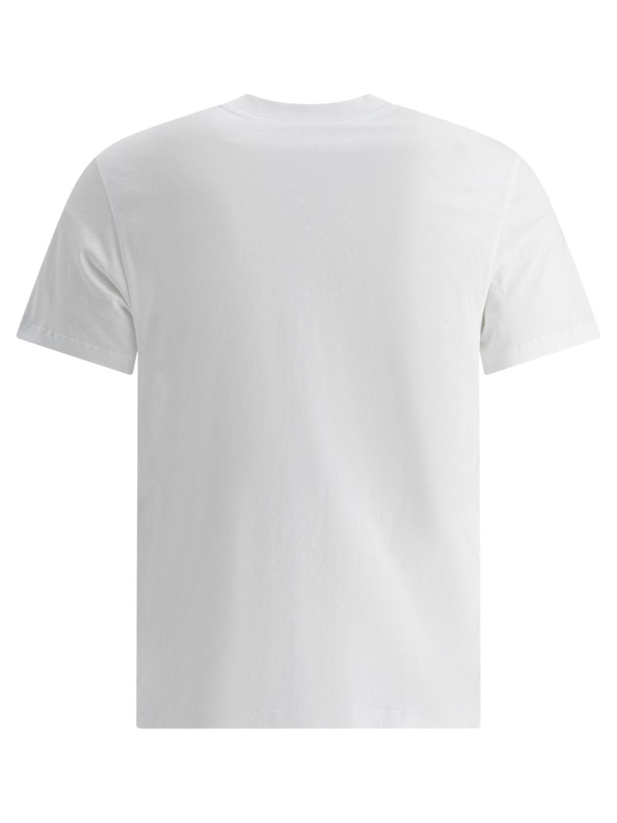 Ragnfrid | Heren-T-shirt in wit katoen - Klassieke pasvorm, minimalistisch borduurwerk