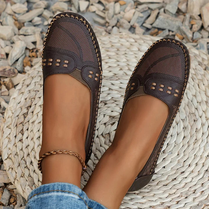 Trish | Comfortabele Orthopedische Flats voor Vrouwen - Steun voor de Boog, Slip-On Loafers