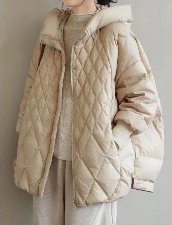 Herra | Damesjas met oversized eendendons - Gewatteerd, warm winterjack, winddicht en waterafstotend