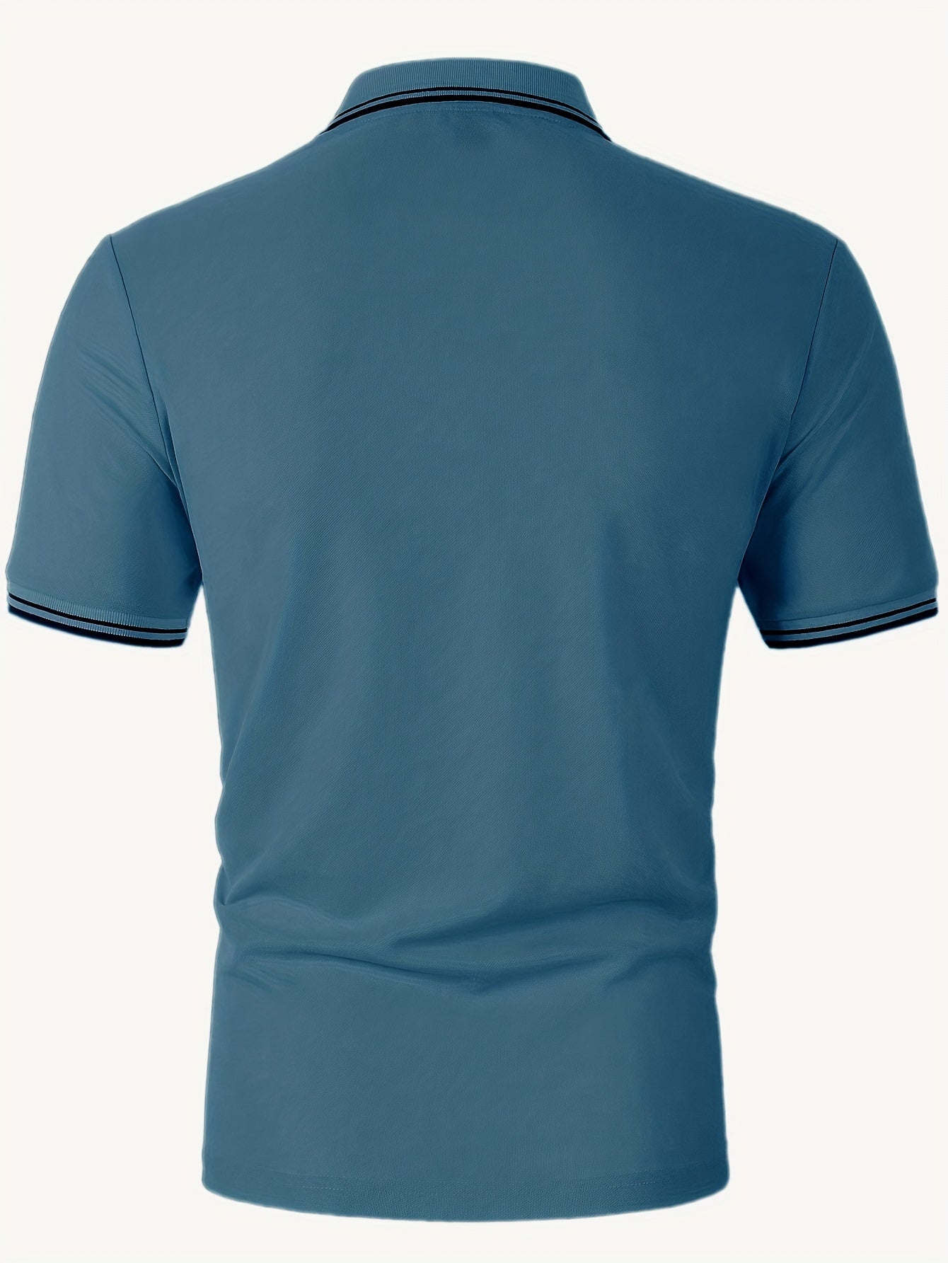 Evren | Heren paarden ridder print korte mouwen Polo Henley shirt - stijlvolle vrijetijdskleding