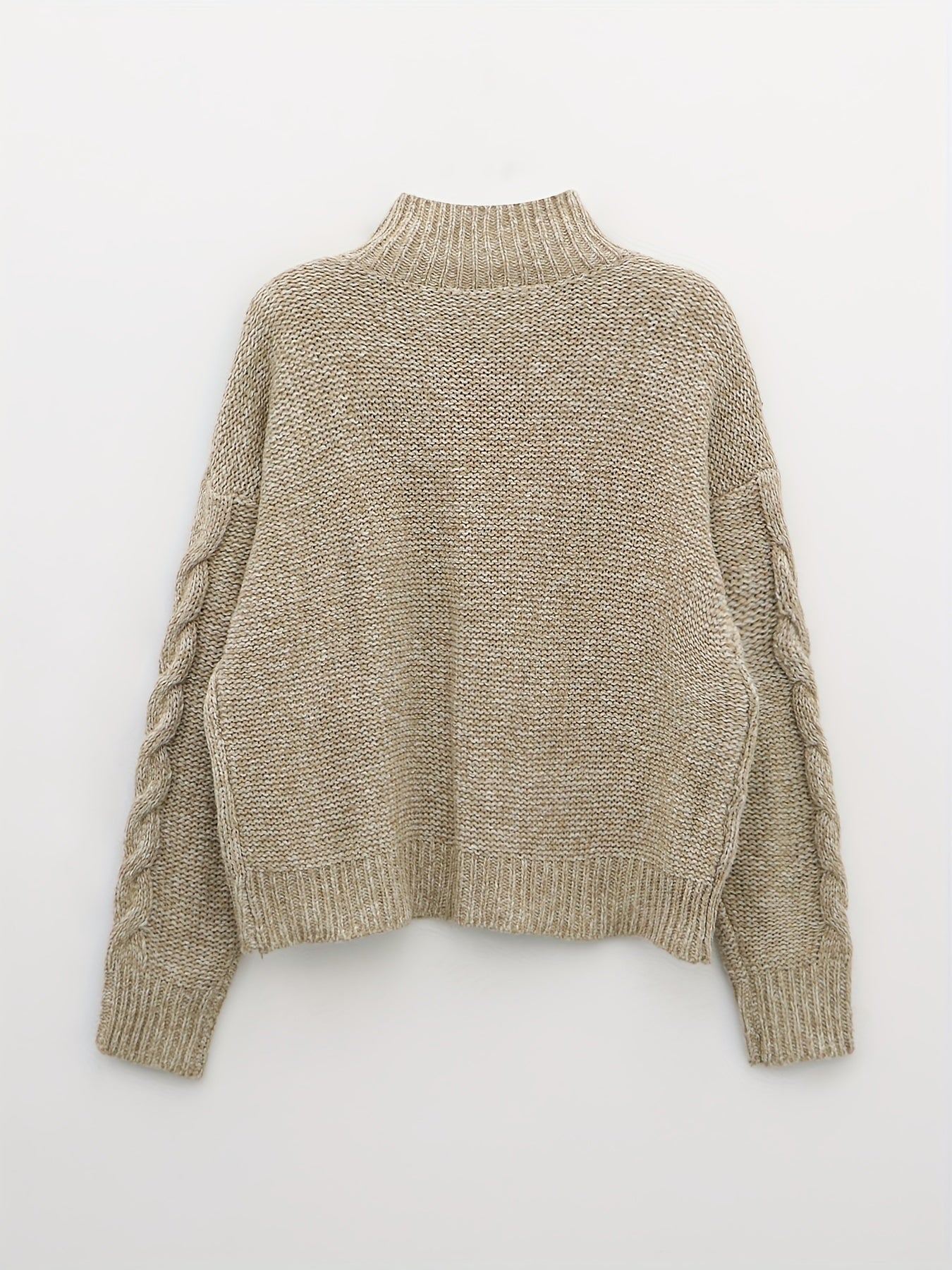 Belphoebe | Elegante kabeltrui met col voor dames – Warme trui met lange mouwen voor herfst en winter