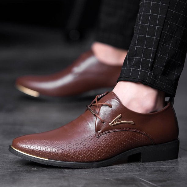 Vellaro | Heren leren Oxford geklede schoenen - Klassiek Formeel Zakelijk Schoeisel