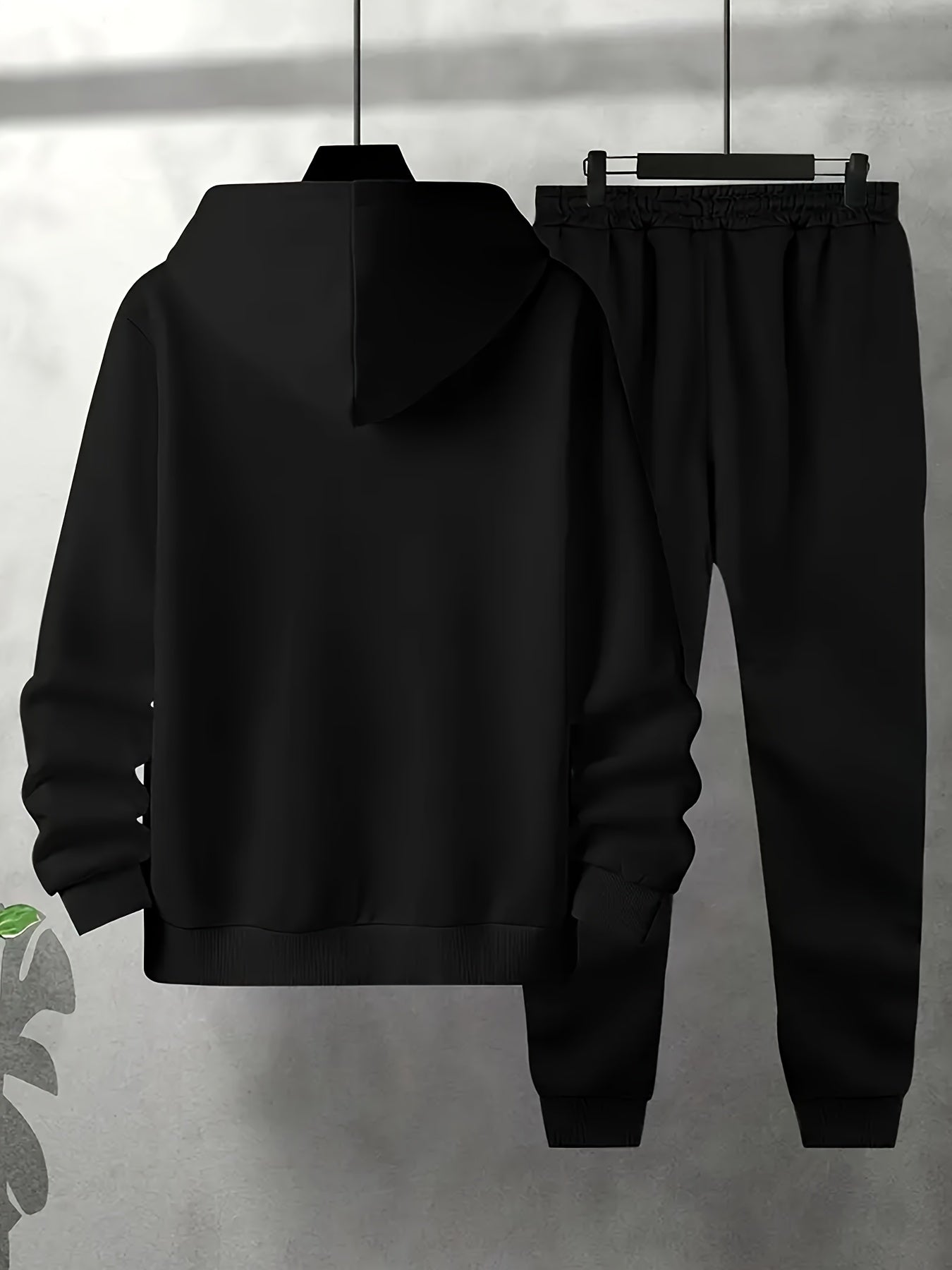 Kajetan | Heren hoodie met print & joggingbroek set – Sportief sweatshirt, casual, losse pasvorm