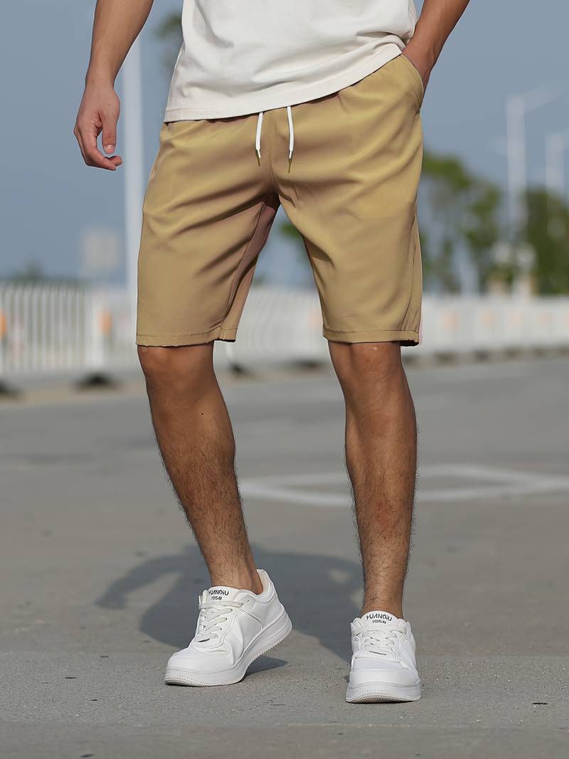 Gyorgy | Mannen Ademende Casual Trekkoord Shorts - Lichtgewicht Zomer Shorts