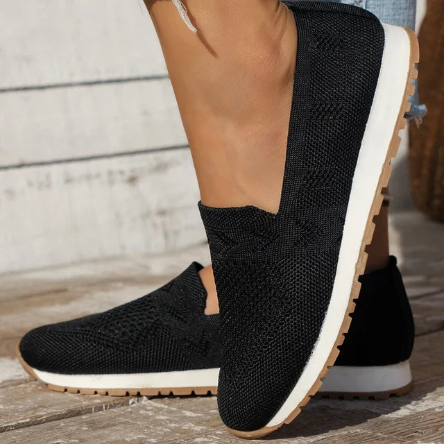 Breeza | Casual Vrouwen Slip-On Mesh Wandelschoenen - Ademend, Lichtgewicht