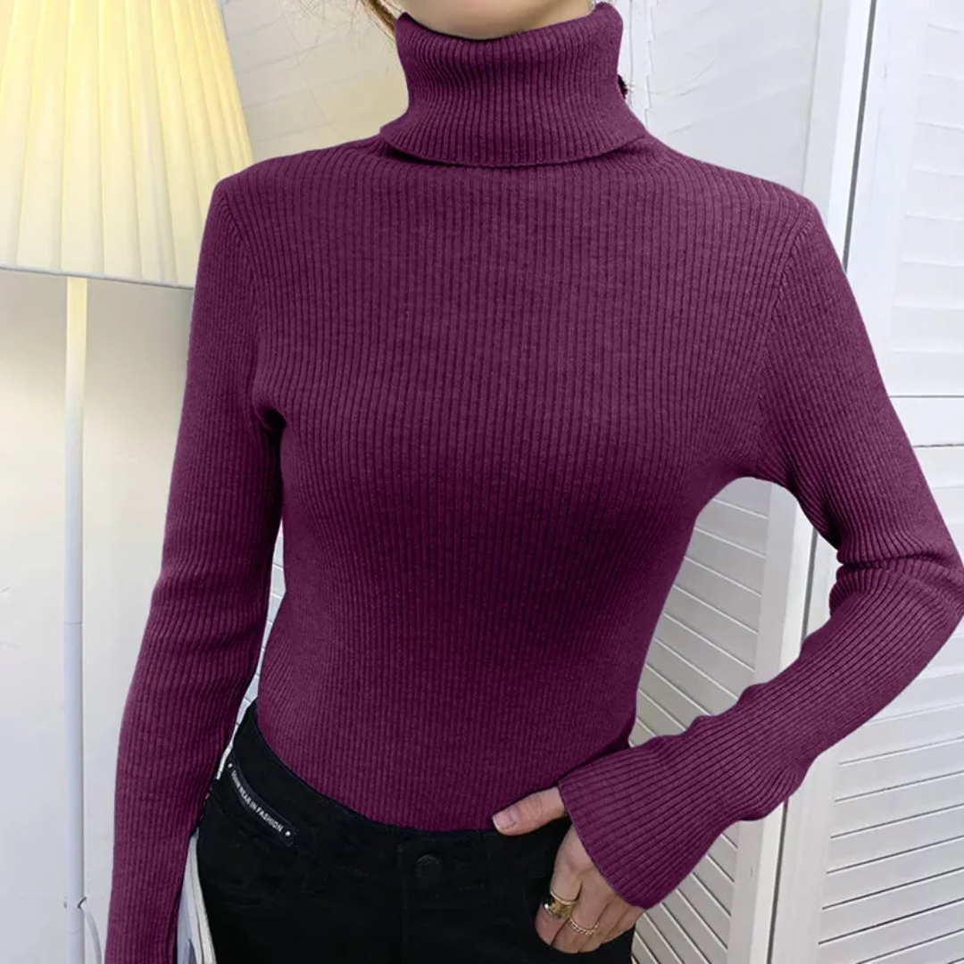 Saelina | Kasjmier coltrui voor dames – Zachte, elegante gebreide trui voor een winterse en casual chique stijl