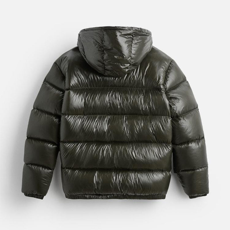 Mikkel | Heren pufferjas met capuchon – minimalistische relaxte pasvorm, lichtgewicht geïsoleerde winterjas