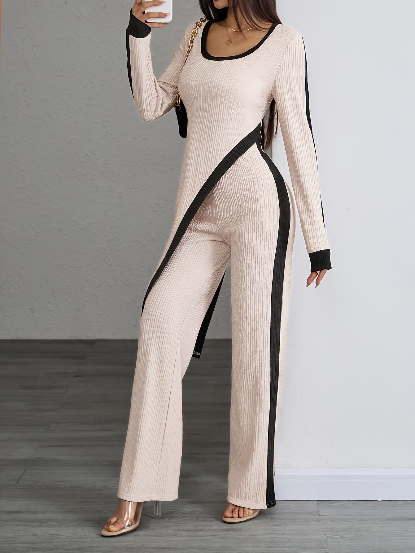 Irelia | Damescollectie met lange mouwen en wijde broek - elegante lente outfit