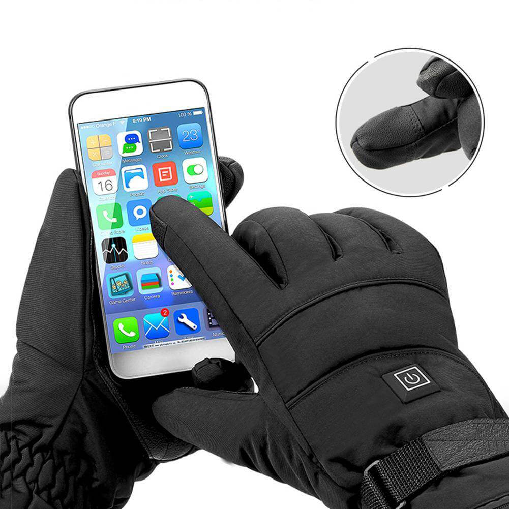 BlazeHands | Unisex waterdichte elektrisch verwarmde winterhandschoenen – touchscreen, instelbare warmte
