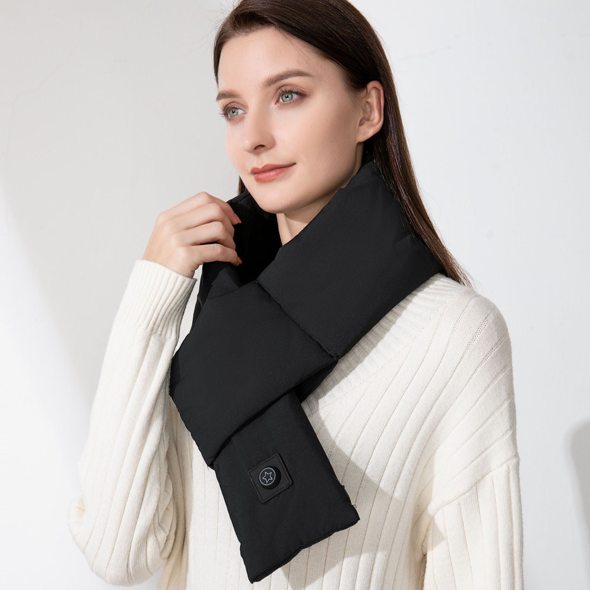 ThermaScarf | Elektrisch verwarmde sjaal – USB-oplaadbare nekwarmer, zachte wintersjaal