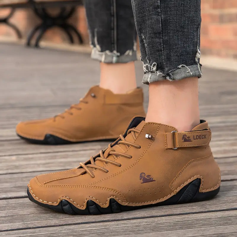 Bootrek | Heren Suède Enkellaars Sneakers – Stijlvolle Casual Boots met Slijtvaste Antislip Zool
