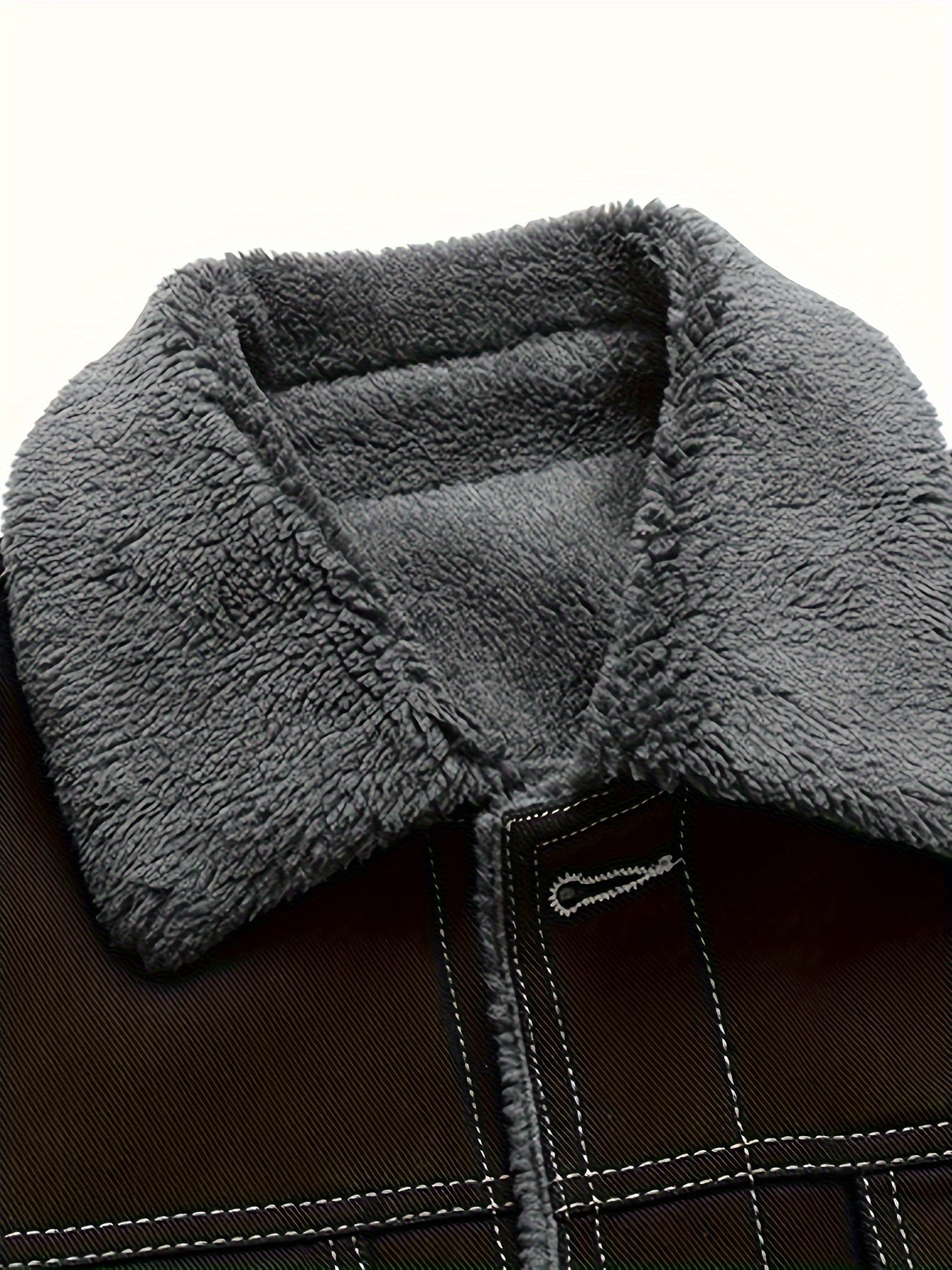 Gunter | Vintage gewassen spijkerjas voor heren met fleecevoering – Warme casual winterjas