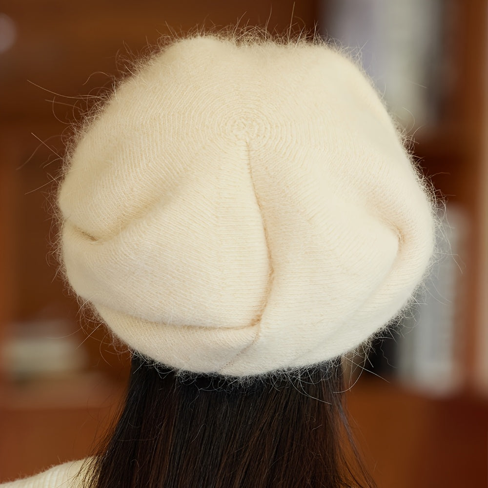 Emina | Damesmuts van wolmix – Warme gebreide wintermuts