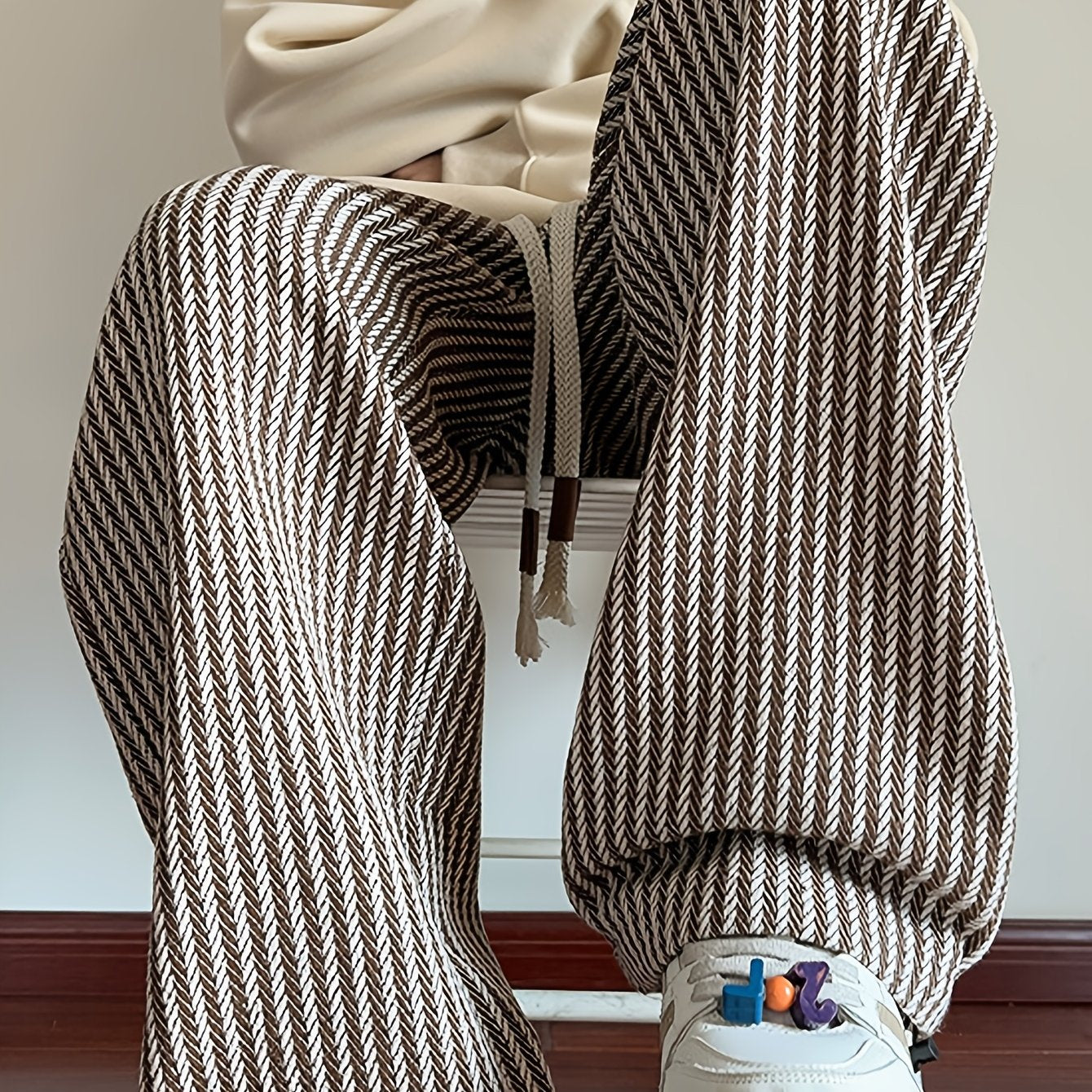 Westley | Casual gebreide herenbroek met strepen - comfortabel ontwerp met rechte pijpen