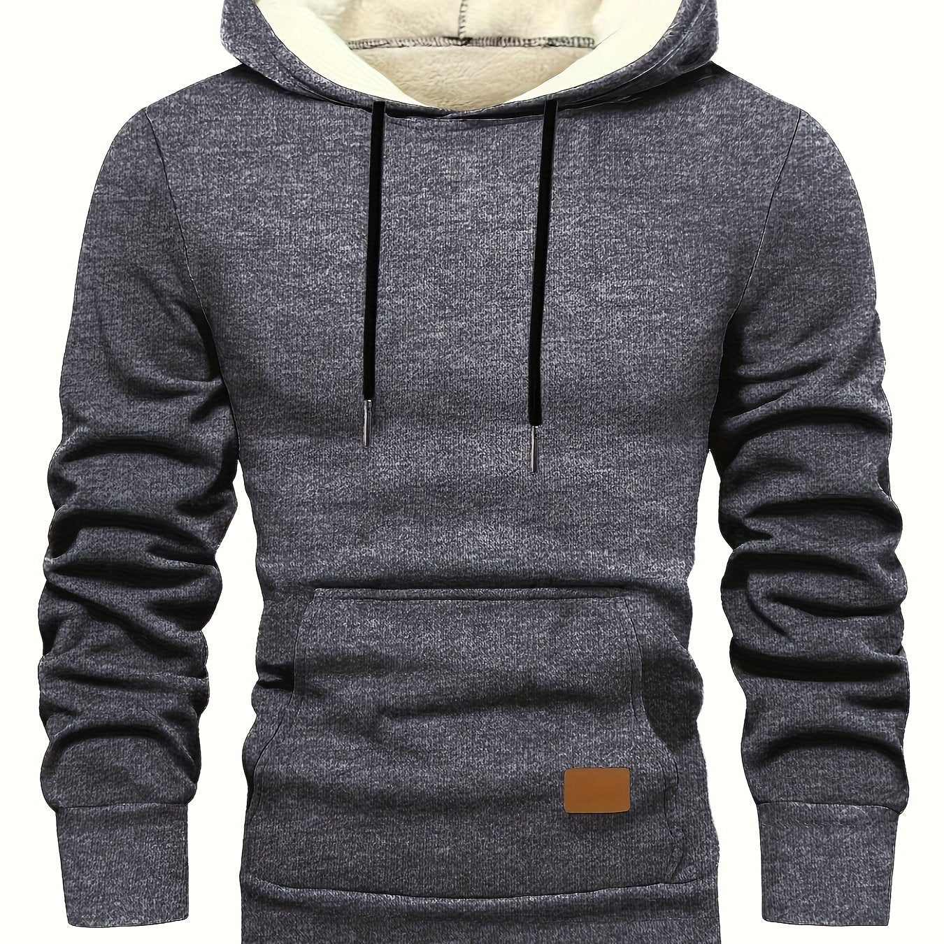 Xystus | Herenhoodie met fleecevoering – Warme wintertrui met capuchon en trekkoord