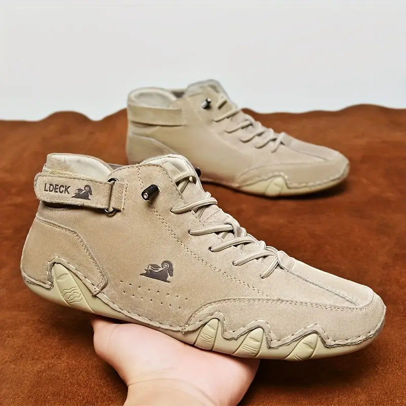 Bootrek | Heren Suède Enkellaars Sneakers – Stijlvolle Casual Boots met Slijtvaste Antislip Zool