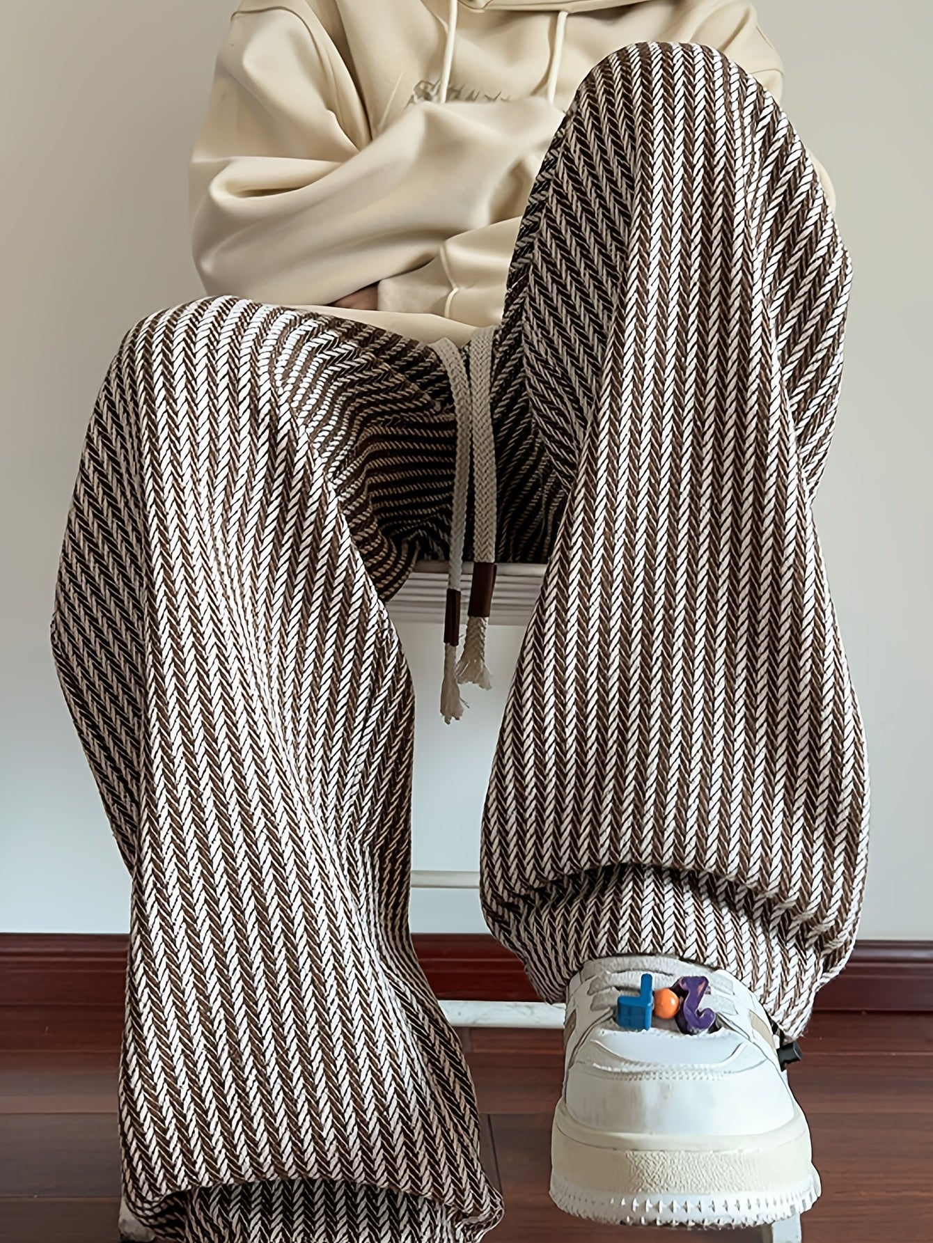 Westley | Casual gebreide herenbroek met strepen - comfortabel ontwerp met rechte pijpen