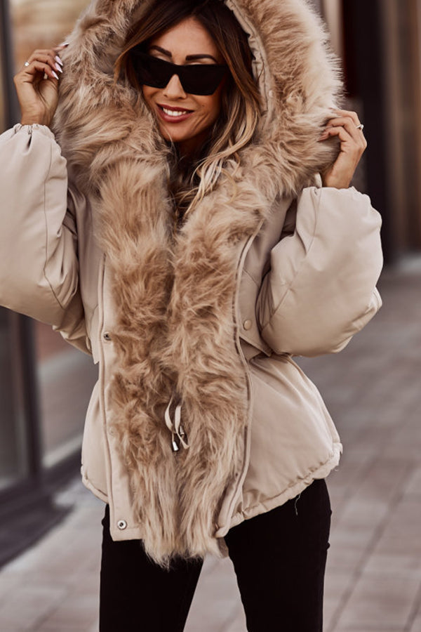 Calira | Winterparka jas met capuchon van imitatiebont voor dames - stijlvolle lange jas, casual buitenmode