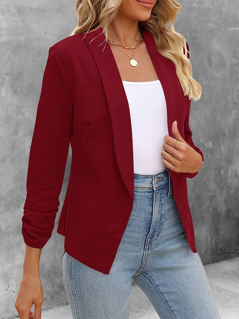 Ewelina | Klassieke blazer met open voorkant - Elegante jas met lange mouwen