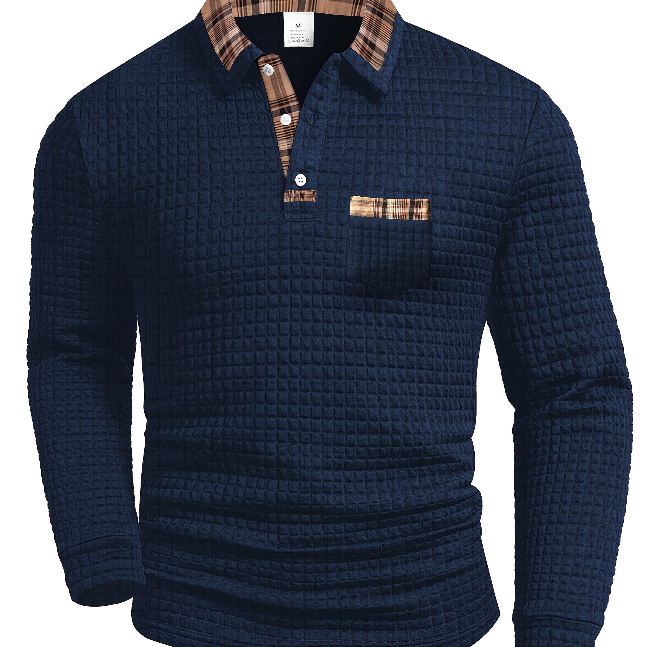 Zenobius | Herenoverhemd met lange mouwen en knopen – Casual regular fit met geruite kraag