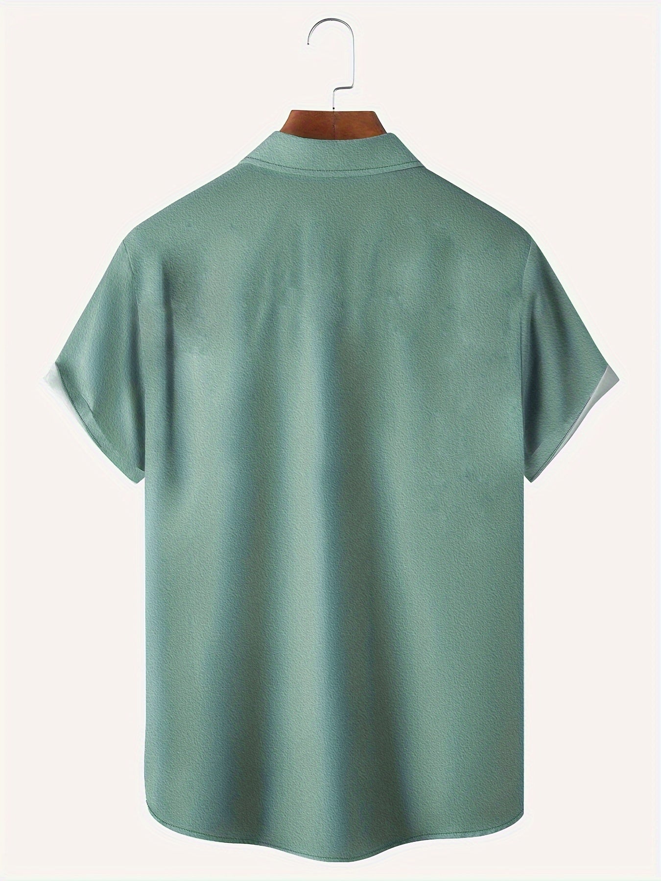 Olavur | Retro gestreept herenoverhemd met korte mouwen en reverskraag - casual gedrukte top