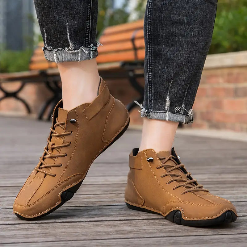 Bootrek | Heren Suède Enkellaars Sneakers – Stijlvolle Casual Boots met Slijtvaste Antislip Zool