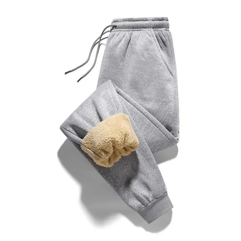 Halvor | Fleece gevoerde winterjoggers voor heren, warme en knusse trainingsbroeken voor koud weer