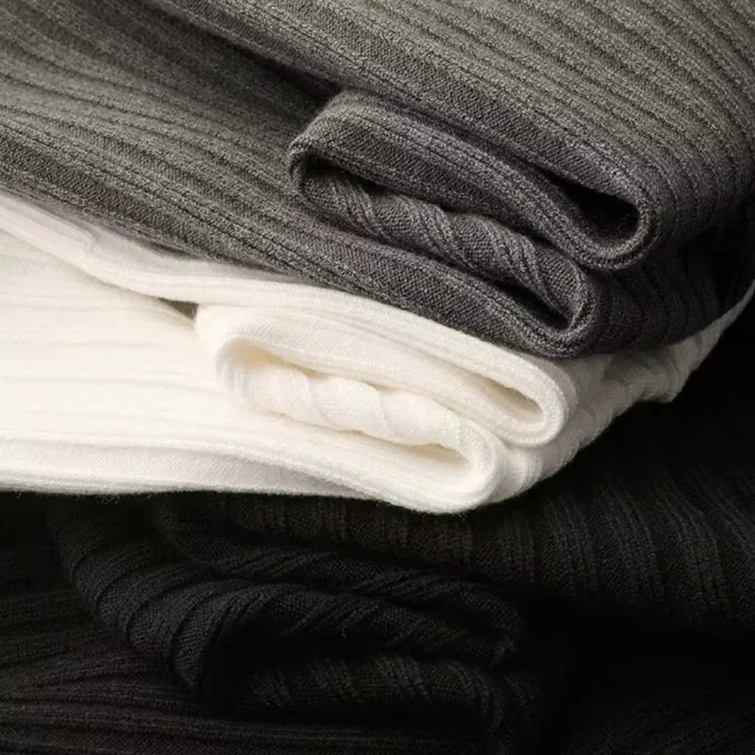 Brylor | Slim-Fit trui met ritssluiting voor heren - Lichtgewicht gebreid, ronde hals, casual pull-over