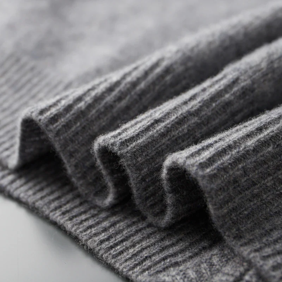Sylvarn | Merinowollen trui met ritssluiting voor heren – zacht, warm, lichtgewicht, casual en stijlvol