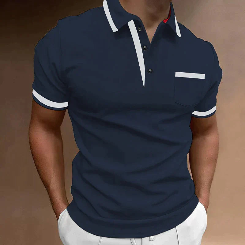Kryven | Elegante Heren Polo – Premium Katoen, Korte Mouwen, Casual & Kantoor, Comfortabele Pasvorm