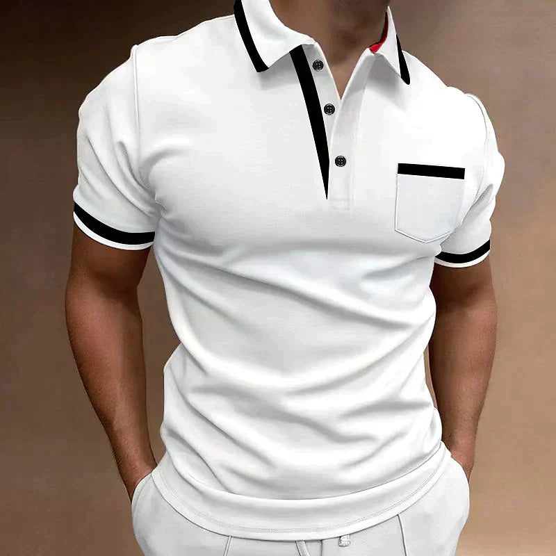 Kryven | Elegante Heren Polo – Premium Katoen, Korte Mouwen, Casual & Kantoor, Comfortabele Pasvorm