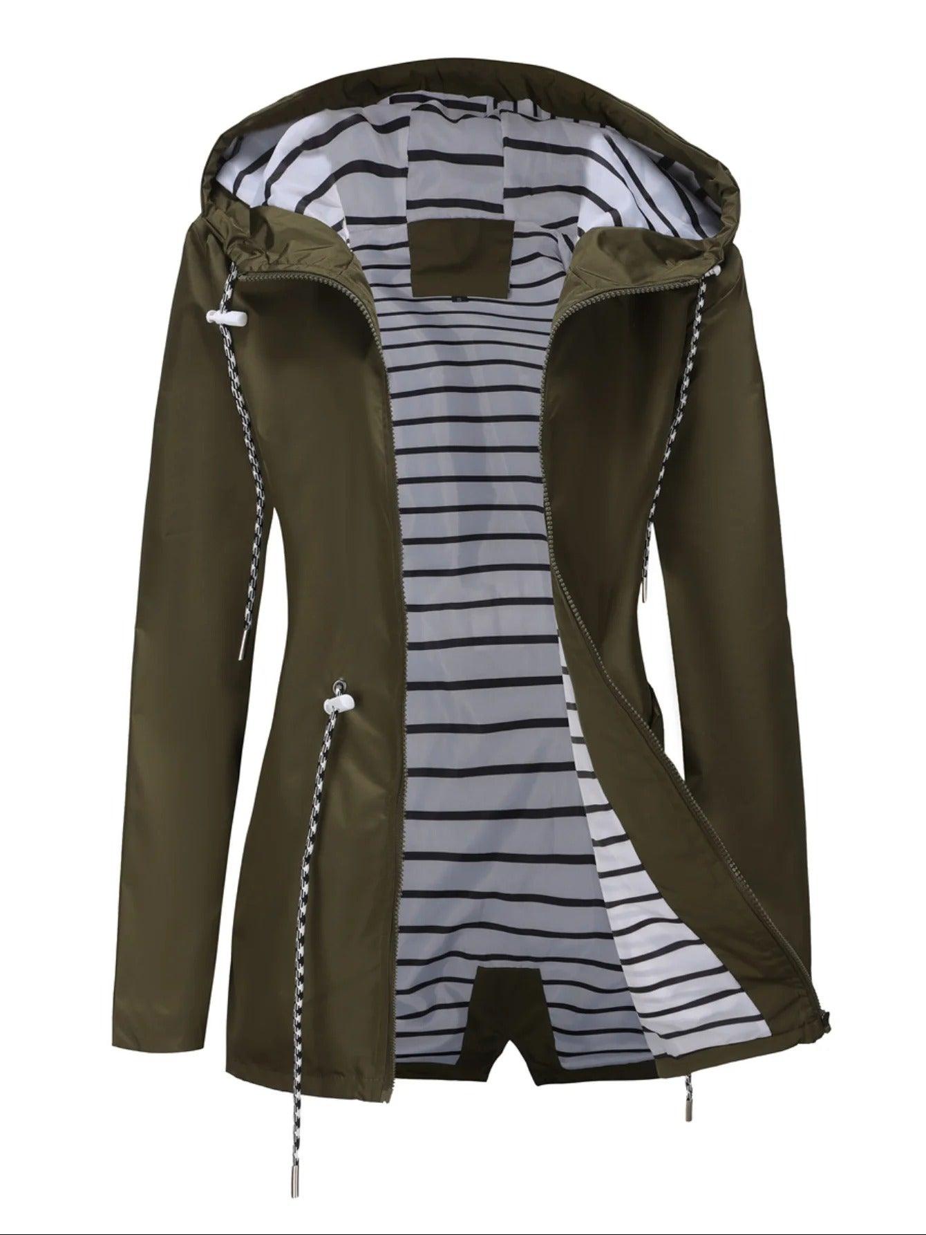 Cyrisse | Lange waterdichte damesjas – Regenjas voor alle seizoenen