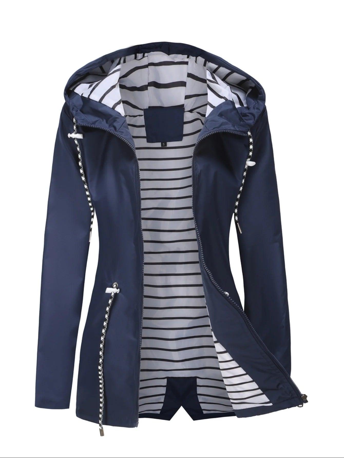 Cyrisse | Lange waterdichte damesjas – Regenjas voor alle seizoenen