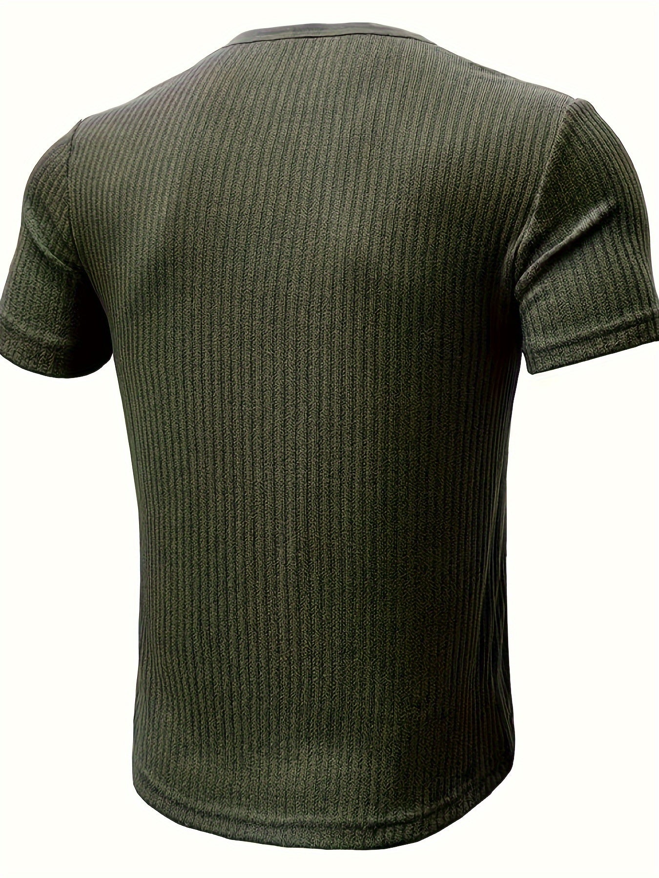 Ralith | Gestreept Henley T-shirt voor heren - Korte mouwen, ademend, casual & stijlvol