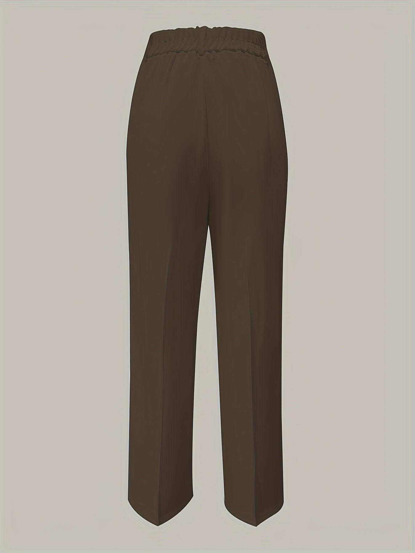 Oralia | Verfijnde broek met wijde pijpen voor dames - Rechte broek met hoge taille en knoopsluiting