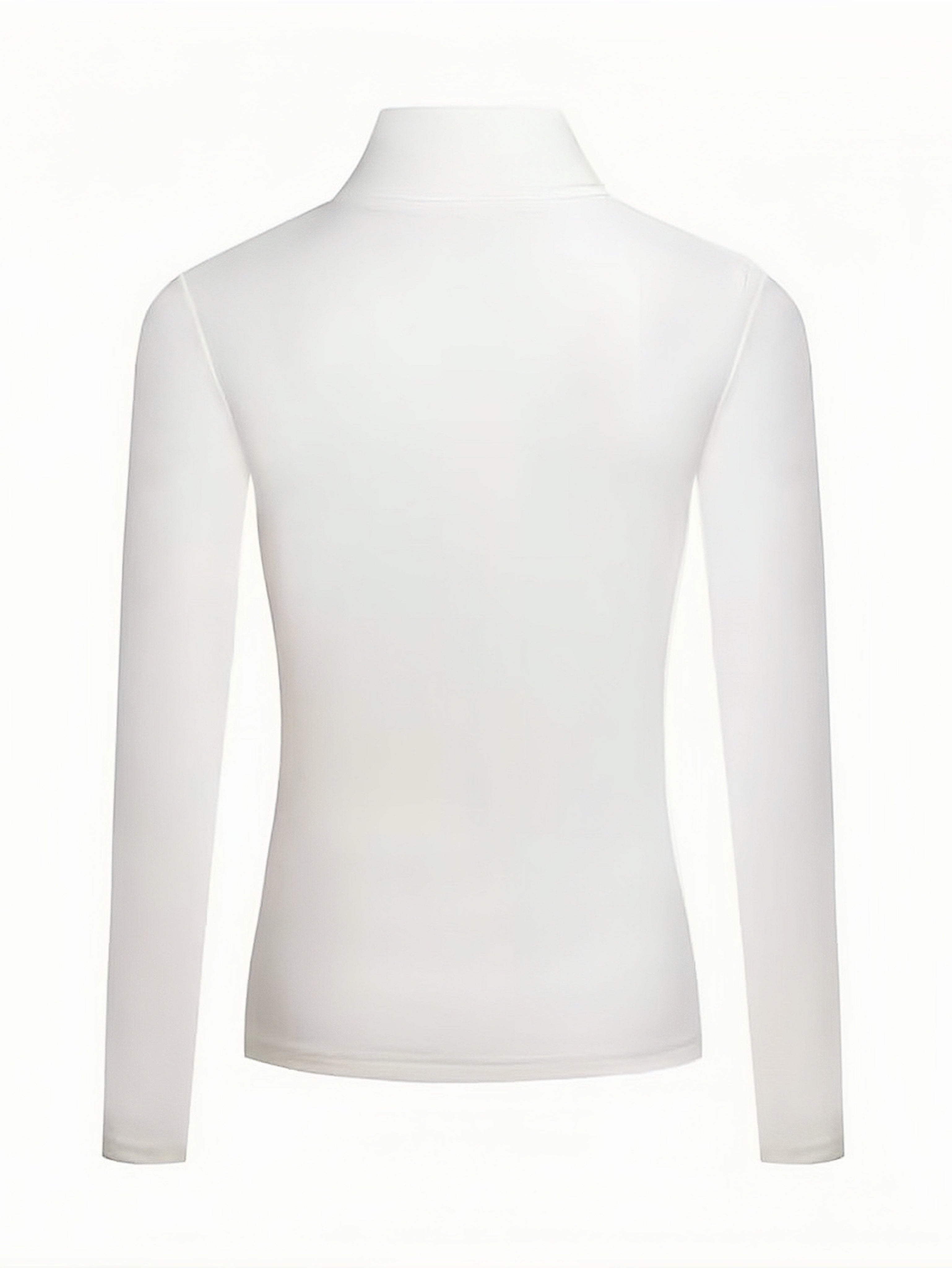 Vesira | Dames shirt met hoge hals en lange mouwen – Warme casual trui voor herfst en winter