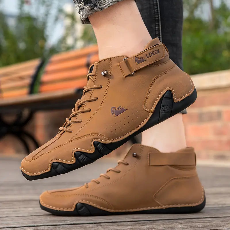 Bootrek | Heren Suède Enkellaars Sneakers – Stijlvolle Casual Boots met Slijtvaste Antislip Zool