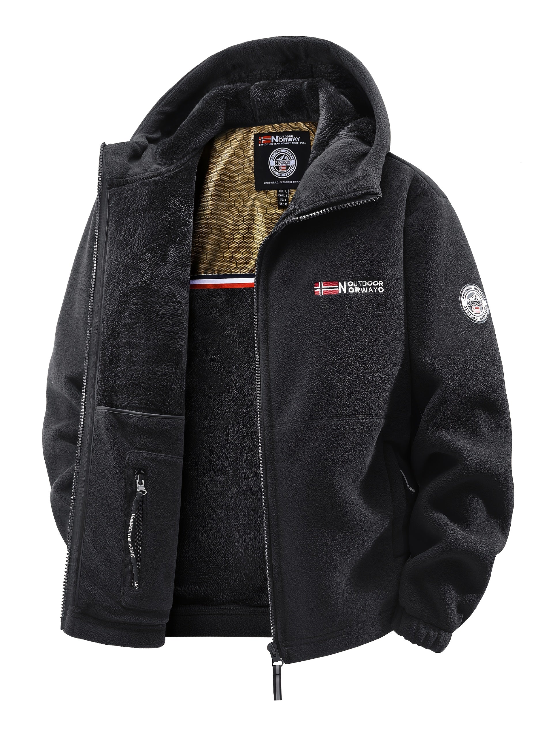 Wulfram | Zware winterjas voor heren – Thermisch geïsoleerde jas met capuchon, bovenkleding voor koud weer