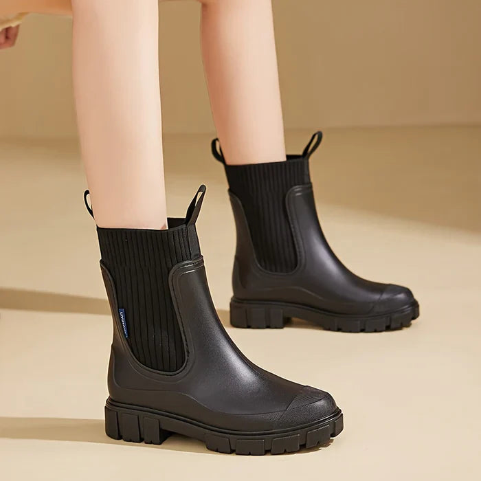 DrizzleStep | Stijlvolle Waterdichte Regenlaarzen voor Vrouwen - Modieus en Comfortabel Schoeisel voor Elk Weer