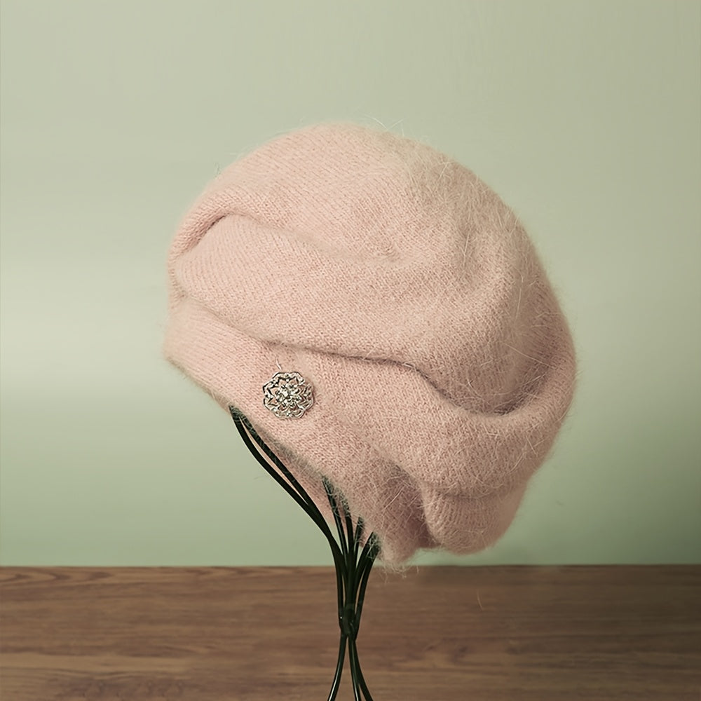 Emina | Damesmuts van wolmix – Warme gebreide wintermuts