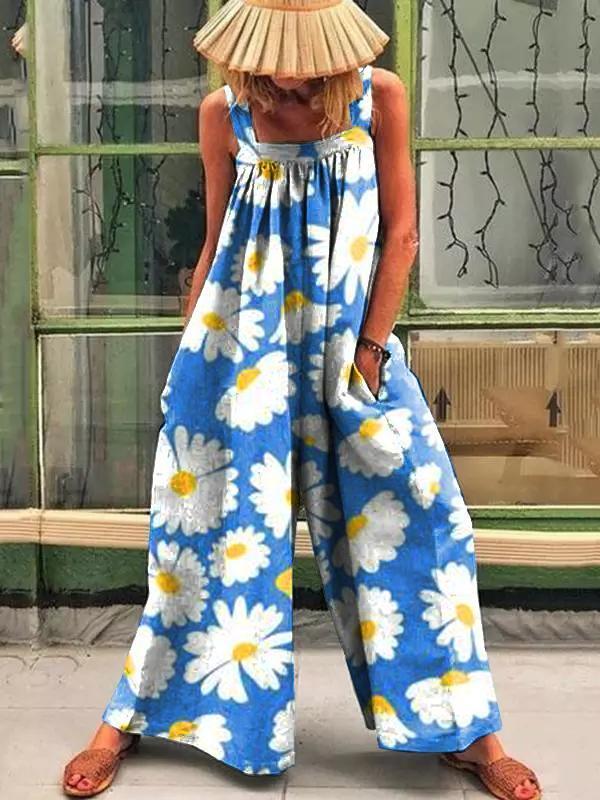 Baelira | Bloemen mouwloze jumpsuit - Elegant & comfortabel outfit voor vrouwen