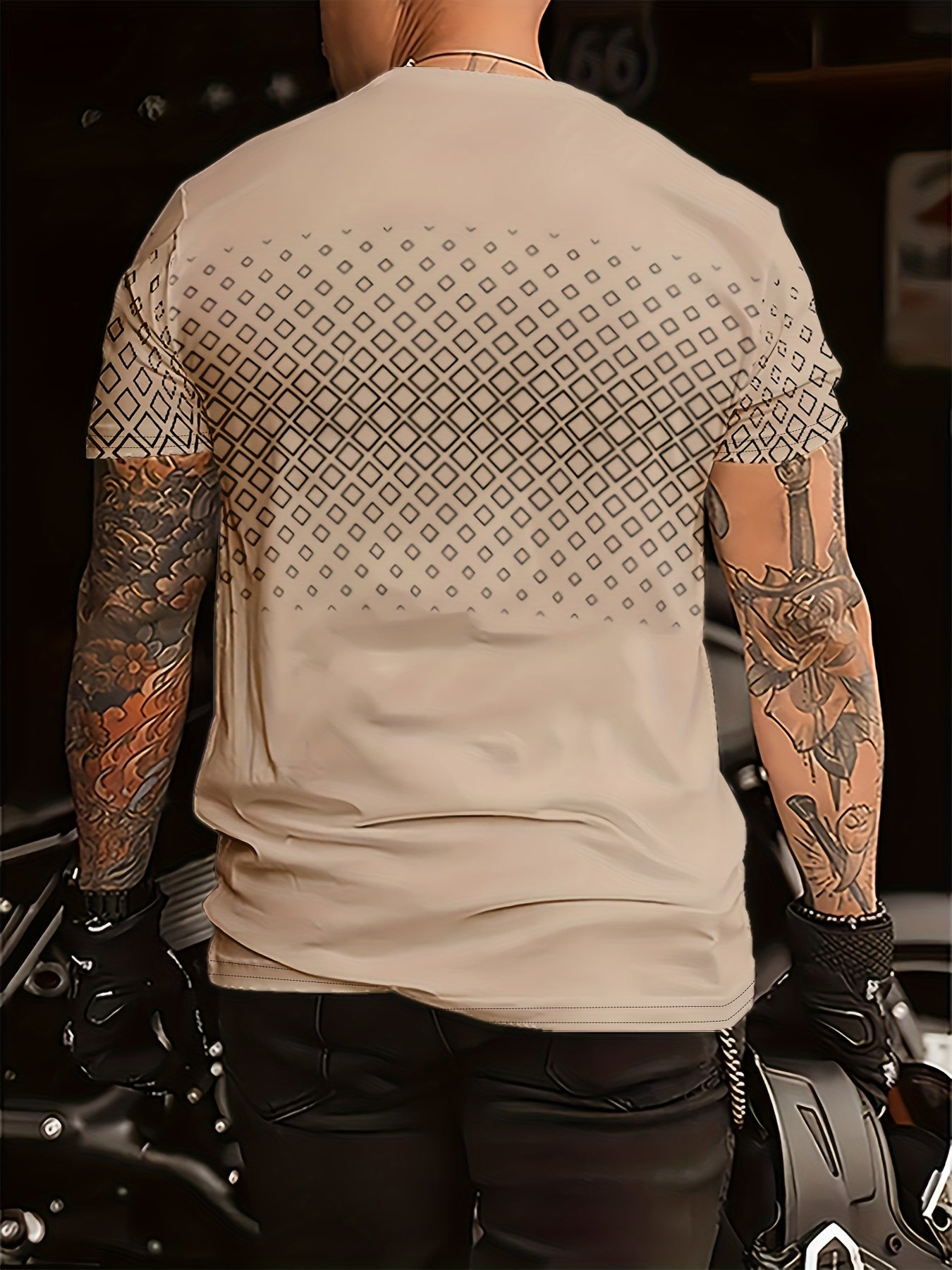 Ydran | Heren T-shirt met ronde hals - Stretch gebreide stof, zacht polyester