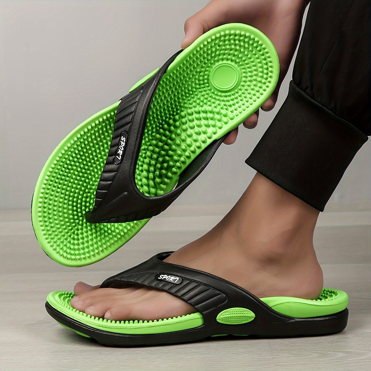 SolePulse | Acupressuur Massage Sandalen - Unisex Slippers met Steunzool, Schokabsorptie