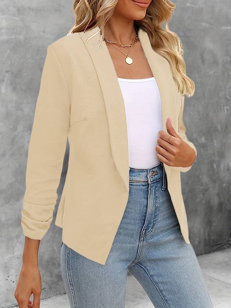 Ewelina | Klassieke blazer met open voorkant - Elegante jas met lange mouwen
