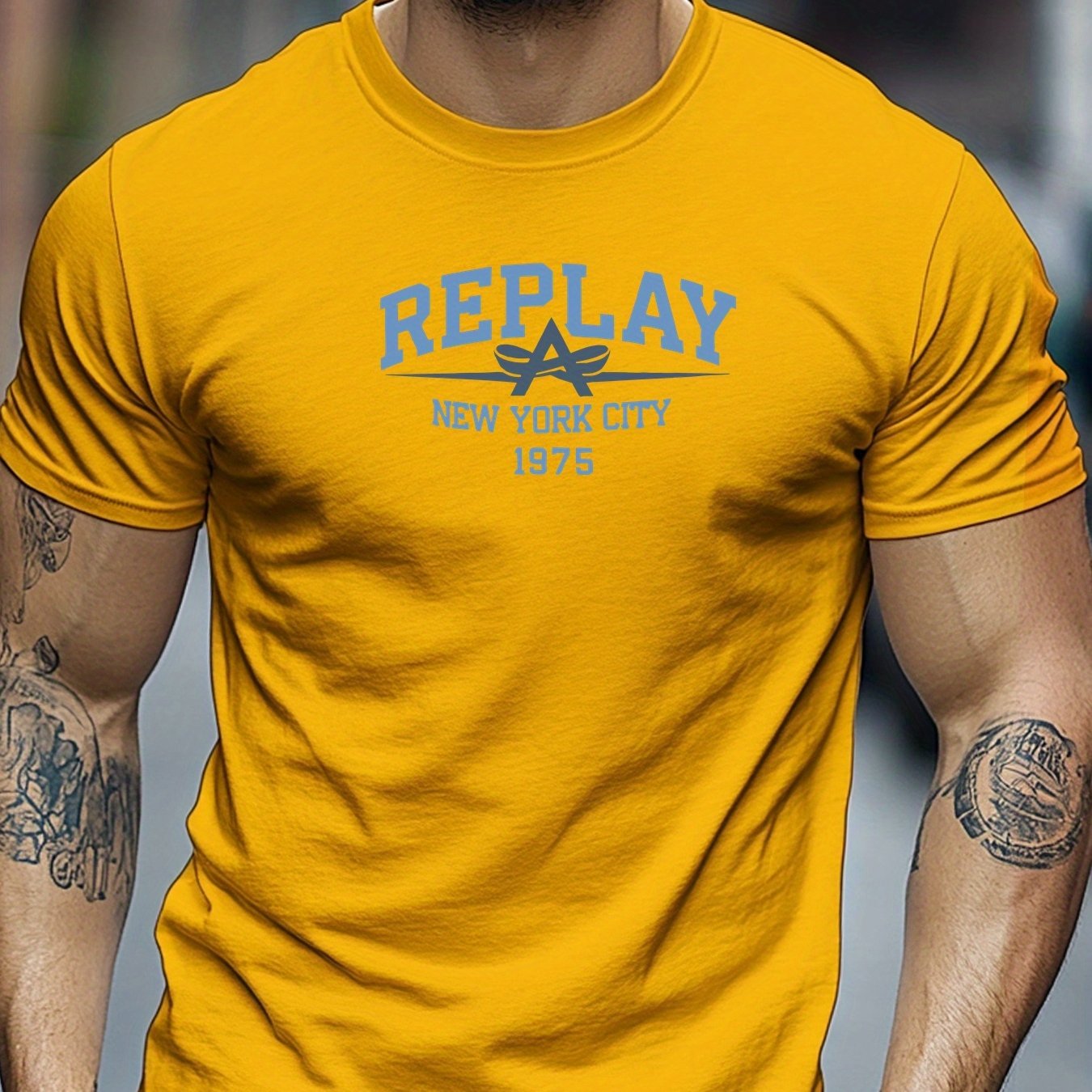 Tybalt | Heren 1975 Retro Grafisch T-shirt - Zwart Casual Korte Mouw T-shirt, Lichtgewicht, Ademende Pasvorm