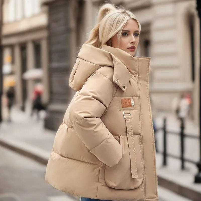 Delwyn | Stormproof pufferjas – Winddichte, waterdichte winterjas met capuchon en isolatie