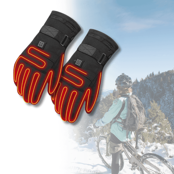 BlazeHands | Unisex waterdichte elektrisch verwarmde winterhandschoenen – touchscreen, instelbare warmte