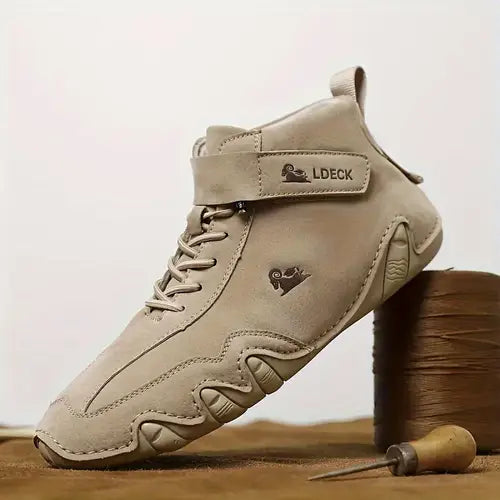 Bootrek | Heren Suède Enkellaars Sneakers – Stijlvolle Casual Boots met Slijtvaste Antislip Zool