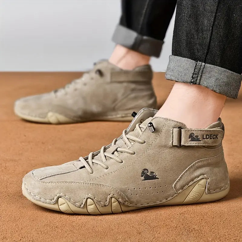 Bootrek | Heren Suède Enkellaars Sneakers – Stijlvolle Casual Boots met Slijtvaste Antislip Zool