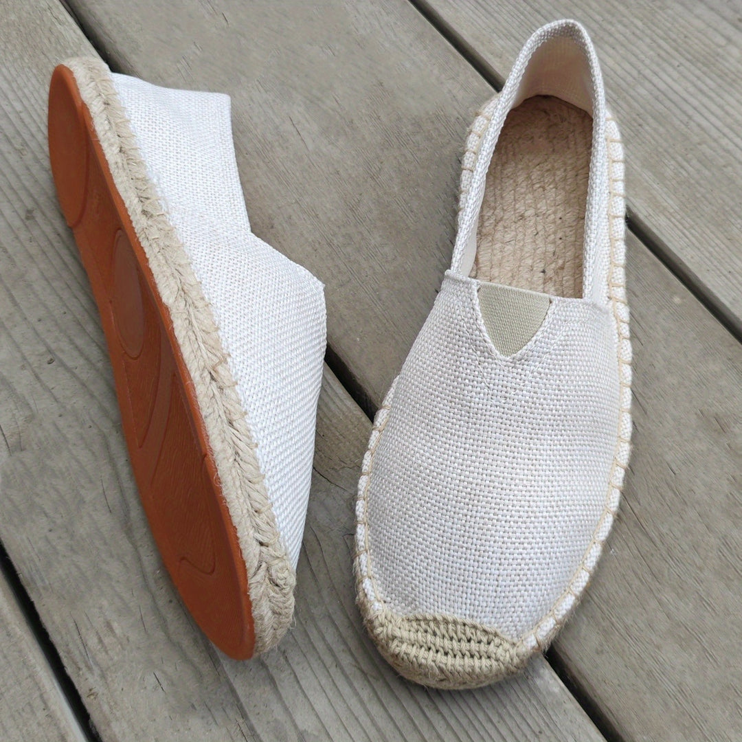 Zafran | Heren Boho Espadrilles - Lichtgewicht Ademend, Casual Canvas Strand Schoeisel